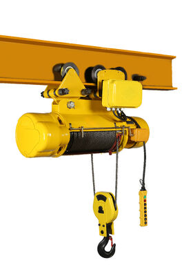 CD1 3 Ton Electric Wire Rope Hoist With Lifting Height 9m
