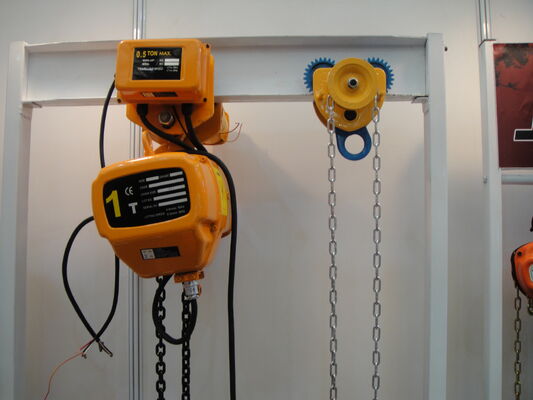 Durable Movable 10 Ton Single Phase Electric Chain Hoist With Trolley And Hook