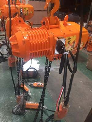 Durable Movable 10 Ton Single Phase Electric Chain Hoist With Trolley And Hook