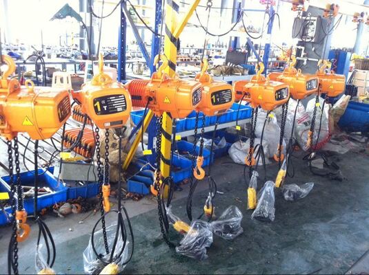 Yellow Color Overhead 35 Ton Electric Chain Hoist With Excellent Performance
