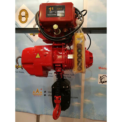 2 tonnes 380V 440V élévateur électrique à chaîne avec chariot électrique et fonction de 2 vitesses pour le levage industriel