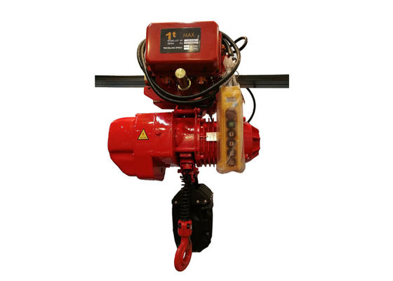 Taille de levage efficace élevée de 3m - de 50m avec le chariot motorisé 1 Ton Electric Chain Hoist